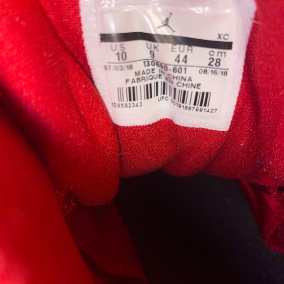 Nike Air Jordan Retro 12 Gym Red 2018 Size 10 - Picture 6 of 10